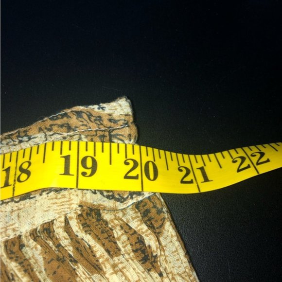 Vintage Just Class Maxi Skirt S Multicoloured Drawstring Waist Accordion Pleat - Picture 3 of 8